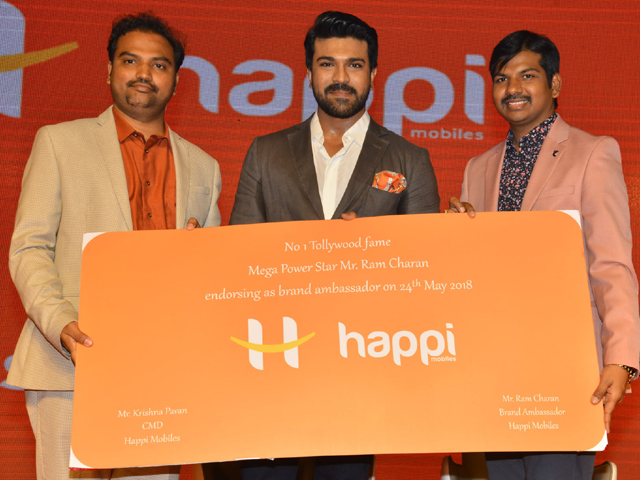 Ram Charan Brand Ambassador for Happi Mobiles